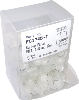 Syringe Filter, PTFE, 0.45um, 30mm (p/100)